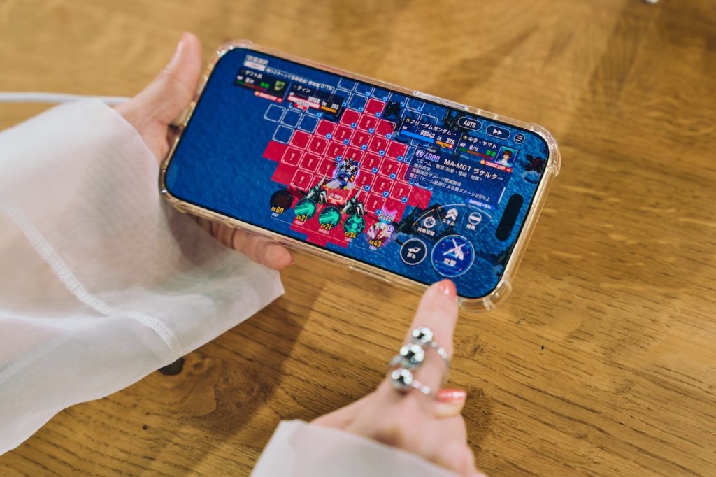 スマホのプレイ画面